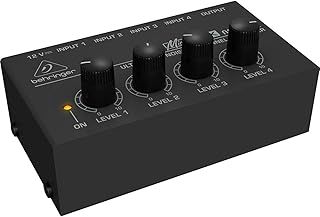 Behringer MICROMIX MX400 Ultra Low-Noise 4-Channel Line Mixer, Black