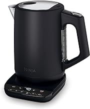 Ninja Perfect Temperature Kettle, 1.7L, with Temperature Control, LED Display, Easy to Use Kettle with Rapid Boil and Temperature Hold, Matte Black, KT200UK