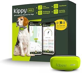 Kippy Dog GPS for Dogs - Location for Dogs Waterproof with GPS for collar - Activity and Health Tracker for your Dog, with Virtual Fence and Notifications - Colour Green