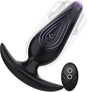 Anal Vibrators Sex Toys, Anal Plug Butt Plug Male Sex Toys for Men Prostate Massager w Remote Control & Full Silicone, Couples Men 12 Vibrating Anal Toys, Adult Mens Male Sex Toy Sex Toýs for Man