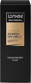 Lynx Signature Oud Wood & Dark Vanilla Daily Fragrance gives you a memorable touch style-refining pump spray 100 ml