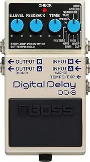 BOSS Dd-8 Digital Delay Pedal, Diverse Sonic Range And Maximum Delay Power, Mono Or Stereo Setup with Eleven Modes