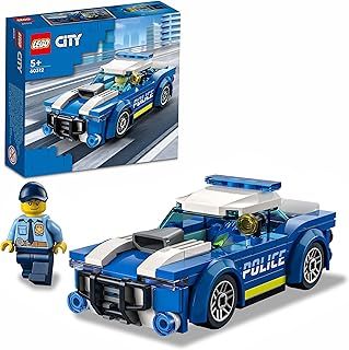 LEGO 60312 City Police Car Toy for Kids 5 plus Years Old with Officer Minifigure, Small Gift Idea, Adventures Series, Chase Vehicle Building Set