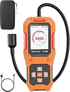 PT-830S Rechargeable Gas Leak Detector with 36.8cm Flexible Probe, Range 0-10000 ppm, TFT Color Display & 3 Types Alarm, Natural Gas Leak Detector for Propane, Methane for Home or Industrial