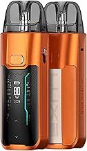 VAPORESSO Luxe XR Max Pod Kit Long-Lasting 2800mAh Integrated Battery 80W Luxe XR Pod GTX MESH Coil DTL & MTL Vaping No Nicotine (Coral Orange -Leather Version)