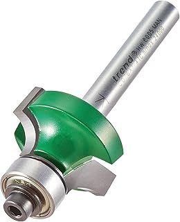 Trend CraftPro Guided Rounded Over Router Cutter Bit, 1/4 Inch Shank, 6.3mm Radius and 12.7mm Cut Length, Tungsten Carbide Tipped, C076X1/4TC