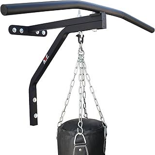 Punch Bag Wall Bracket With Pull up bar Heavy Gym Iron Chin Up Bar with Punch Bag Bracket Wall Mounted Ceiling Frame Outdoor Fitness Boxing MMA