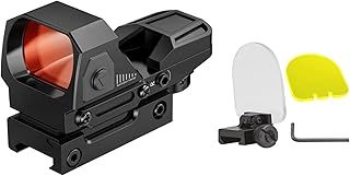 TREYTECH ZENITH 1X22X33 Airsoft Red Dot Gun Sight Scope Reflex Sight With 20mm Rail Attachment (Zenith With Lens Protector)