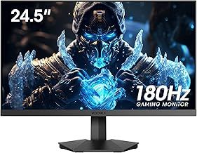 KOORUI 24.5 Inch FHD Gaming Monitor, VA, 1ms, Adpitive Sync, HDMI (144Hz)/DisplayPort (180Hz), sRGB 99%, VESA, Tilt Adjustable, Eye Care