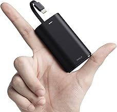 iWALK Portable Charger 9000mAh Ultra-Compact Power Bank with Built-in Cable, Samll External Battery Pack Compatible with iPhone 14/14 Plus/14 Pro Max/13/13 Mini/13 Pro Max/12/12/Pro/11/XR/XS/X/8/7/6