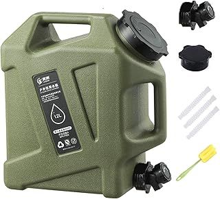 Sparkstarses Camping Water Container,11/12/18/25L Water container with tap, Two Handle Portable Water Carrier Bucket, Water Storage Tank for Outdoor Camping Fishing Party Van RV