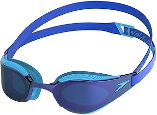 Speedo Unisex Kids Fastskin Hyper Elite Mirror Swimming Goggles, Picton Blue/Cobalt/Iris, One Size