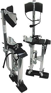 Faithfull Aluminium Decorators Stilts 114kg (250lb) Load Bearing. Adjustable height 450-750mm, with Carry Bag