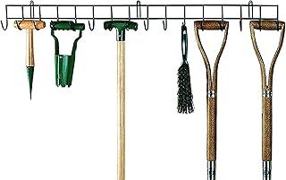 Bergman Extra-Long Tool Rack - Wall Mounted Garden Tool Holder- With 16 Hooks, Extra-Long Hanging Rack for your Shed or Garage, Wall Hanging Hook, Storage Metal Organiser (100cm long)
