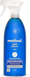 Method Glass Cleaner Spray, Window And Stainless Steel Glass Spray, Fresh And Vibrant Mint Scent Fragrance, Pack of 1, 828 ml