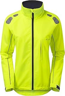 Ettore Ladies Cycling Jacket Waterproof Breathable High Visibility Yellow - Night Eagle