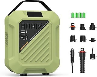 20PSI High Pressure Smart SUP Air Pump, 2025 New Rechargeable Battery-Powered, Intelligent Dual Stage Inflation & Deflation,Auto-Off for Stand Up Paddle Boards,Surfing Kite, Tent