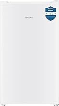 Teknix UC48F2W Freestanding Undercounter Freezer - 48cm Width / 60 Litre Capacity - Suitable for Outbuildings - 3 Large Compartments - 4 Star Freezer Rating - White