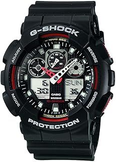 Casio G-Shock Men's Watch in Resin with Anti Slip Over Sized Buttons - Water Resistant & Anti Magnetic