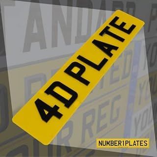 4D Acrylic Number Plate