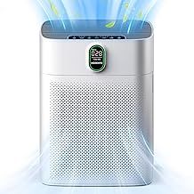 MORENTO Air Purifiers for Bedroom Home Large Room up to 1076 Sq Ft with PM 2.5 Air Quality Sensor, Remove the Pet Hair, Dust, Smoke, Air Cleaner with Double-sided Air Inlet, Sleep mode 24db, White