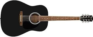 Fender FA-25 Dreadnought Acoustic Guitar, Walnut Fingerboard, Black