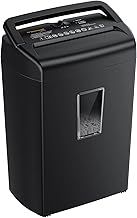 Bonsaii 10-Sheet Home Shredder, Cross-Cut Paper Shredder, Shreds Credit Cards/Staples/Clips, Small Office Shredder Machine with 21L Wastebasket & Transparent Window, Black (C209-D Upgrade Version)
