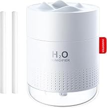 Humidifiers, 500ML Humidifier for Bedroom with Night Light, Humidifiers for Home and Plants, Humidifiers for Baby with 10~16 Working Hours, Waterless Auto-Off, for Home Baby Office