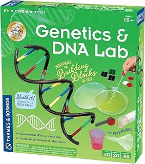 Thames & Kosmos Genetics & DNA Lab, Kids Science Kit, Learning Resources for Biology and Heredity, STEM Toys for Science Experiments, Age 10+