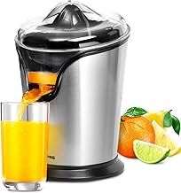 Geepas 100W Citrus Juicer Electric Orange Juicer | Professional Brushed Stainless Steel Fruit Juicer | Squeezes Oranges Lemons Lime Juices | Freshly Pressed Fruit Juices in Seconds - 2 Year Warranty