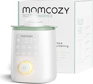Momcozy Nutri Bottle Warmer, 9-in-1 Baby Bottle Warmer with Night Light, Accurate Temperature Control, receives nutrients in Breast Milk, for All Bottles with Breast Milk or Formula