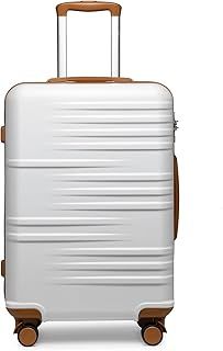 Large Suitcase 4 Wheels Lightweight Hard Shell Large Suitcase Durable Check in Hold Luggage with TSA Lock and 4 Spinner Wheels