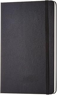 Amazon Basics Classic Notebook, A5, Ruled, Black