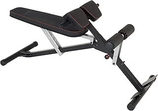 Fitness Reality Unisex Adult X-Class Light Commercial Multi-workout Abdominal/Hyper Back Extension Bench - Grey Black, N/A