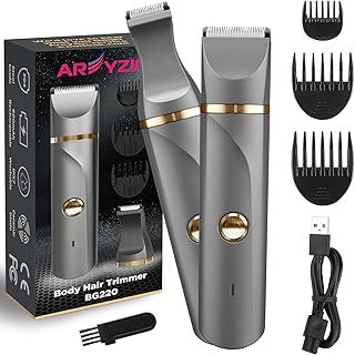 Rechargable Bikini Trimmer Women Body Hair Trimmer Painless Pubic Hair Trimmer for Women Bikini Arms Legs Underarms Lady Shaver for Womens,Replaceable Snap-in Ceramic Blades,IPX7,Wet and Dry Use