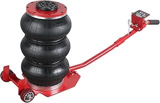 Aim Tools Air Bag Jack 6600lbs 3 Ton Capacity Pneumatic Jack, Heavy Duty Quick Car Lifting Jack, Triple Bag, with Detachable Handle and Two Wheels, for Auto Repairing Tyres Changing