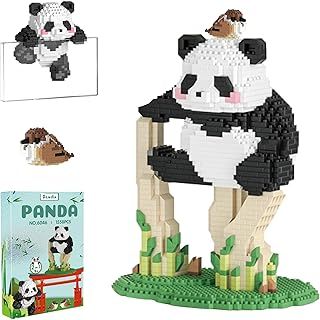 Panda Mini Building Blocks Set, Panda Cute Animals Building Sets, for Adults and Children, Panda Micro Building Blocks Suit for Children 9+ Years Old