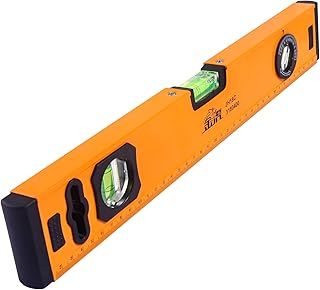 18 Inch Magnetic Spirit Level, Torpedo Level,3 Different Bubbles/45°/90°/180°, Measuring Shock Resistant Level Tool Box