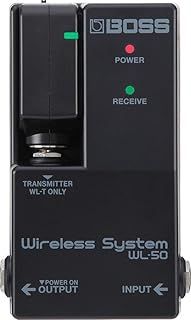 BOSS Wl-50 Guitar Wireless System, Plug-And-Play Wireless System In A Stompbox-Size format for Pedalboards,Black