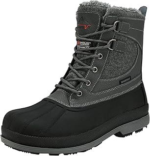 NORTIV 8 Men's Waterproof Winter Snow Hiking Boots Ankle High Boots