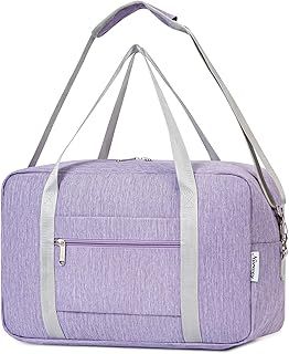 for Ryanair Cabin Bag 40X20X25 Underseat Foldable Travel Duffel Bag Holdall Tote Overnight Weekend Carry on Luggage for Women and Men 20L (Purple)
