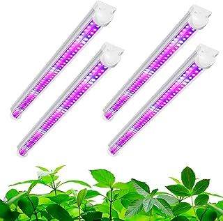 wolezek Grow Lights for Indoor Plants, 2FT T8 Full Spectrum Led Grow Light, with Dasiy Chain Design, 384LEDs(4/Pack) Plant Grow Lamp for Seedlings, Greenhouse(Red/Blue/White)