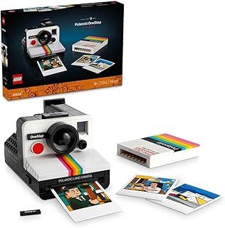 LEGO Ideas Polaroid OneStep SX-70 Camera Set for Adults, Collectible Vintage Model Kit to Build with Authentic Details, Creative Activity, Photography Gifts for Men, Women, Him, Her & Teens 21345