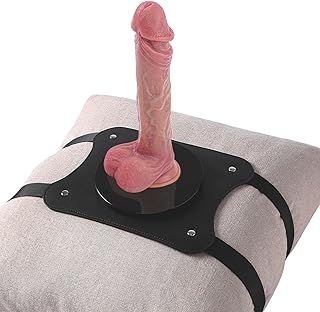 Suction Cup Dildo Mount Dildo Holder Sex Saddle, Sex Machine Leather Realistic Dildo Pillow, Hands-Free Play Sex Furniture Riding Dildo Machine Platform Base, Sex Toys for Women Couples