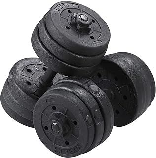 Yaheetech 30KG/25KG/20KG/15KG Adjustable Dumbbells Weight Lifting Training Set Dumbbells Set (sold as a pair) Home Gym Fitness for Men/Women