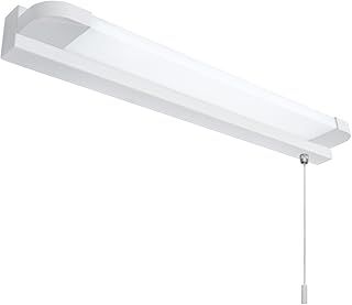 Long Life Lamp Company LED Mirror Light Pull Cord Switch Cool White 6500k 7W IP44 Shaving Wall Light Bathroom ML17