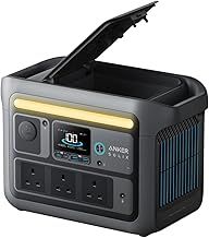 Anker SOLIX C800 Portable Power Station, 1200W (Peak 1600W) Solar Generator, Full Charge in 58 Min, 768Wh LiFePO4 Battery for Outdoor Camping, RVs, Road Trip, and Power Outages (Optional Solar Panel)