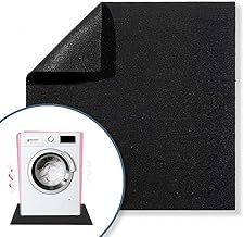 Nicoman Anti-Vibration Washing Machine Mat, Tumble Dryer Matt, Speakers Drum Noise Reduction Matting, 600 x 600 x 8 mm Black