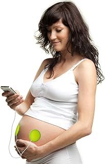 Pixie Tunes Premium Award-Winning Baby Bump Headphones. #1 Pregnancy Speakers to Play Music, Sound and Talk to Your Baby in The Womb. Crystal Clear Surround Sound Quality, Green