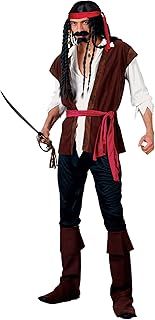 Wicked Costumes Mens Caribbean Pirate Fancy Dress Costume